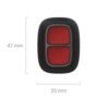 Botón de pánico inalámbrico Ajax DoubleButton Jeweller - Negro - Image 5