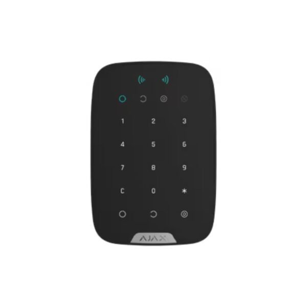 Teclado Ajax KeyPad Plus Jeweller con lector de tarjetas y credenciales - Negro