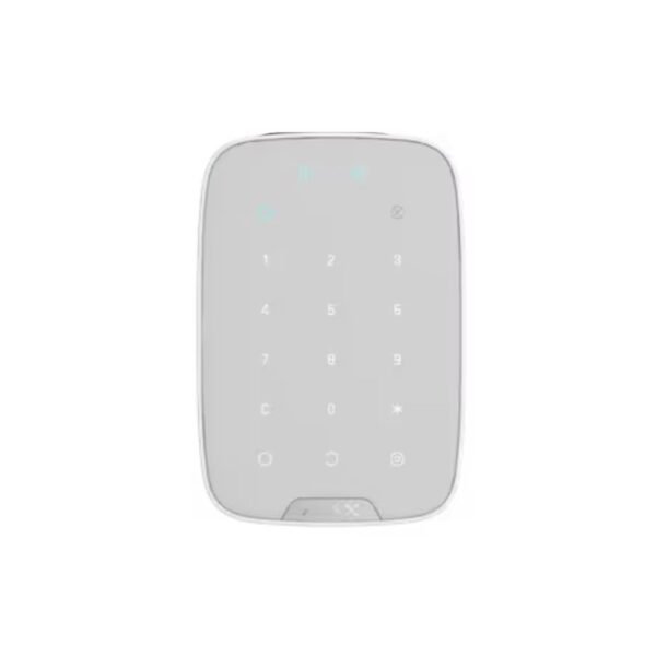 Teclado Ajax KeyPad Plus Jeweller con lector de tarjetas y credenciales - Blanco