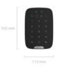 Teclado Ajax KeyPad Plus Jeweller con lector de tarjetas y credenciales - Blanco - Image 4