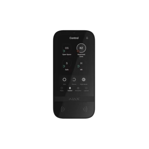 Teclado con pantalla táctil Ajax KeyPad Touchscreen Jeweller - Negro