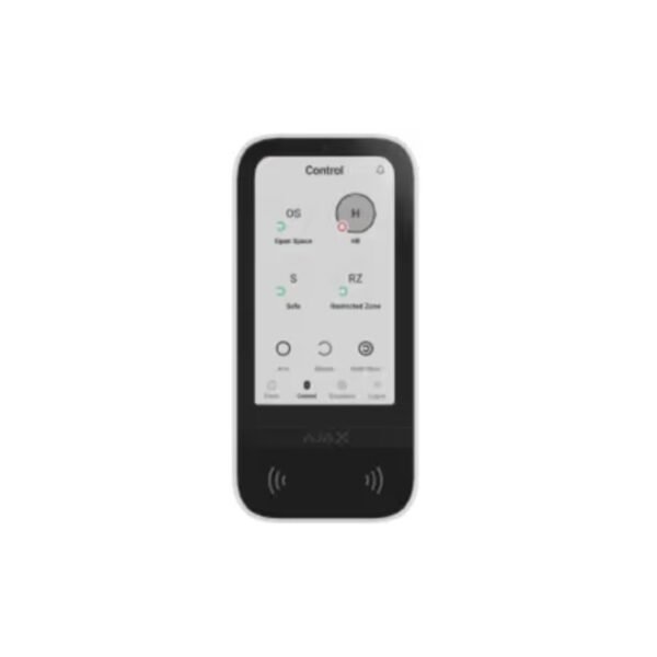 Teclado con pantalla táctil Ajax KeyPad Touchscreen Jeweller - Blanco